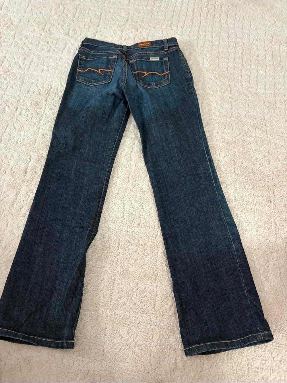 David Kahn Women’s Boot-Cut Jeans in Dark Blue Wash
